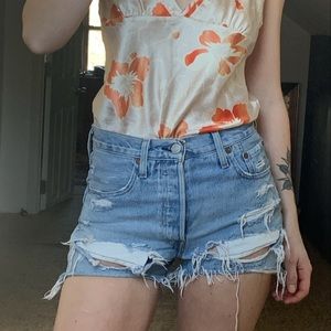 Levi’s 501 High Waist Cutoff Shorts